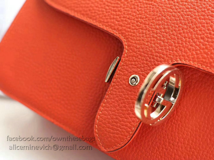 Gucci Interlocking GG Leather Crossbody Bag Orange 510303