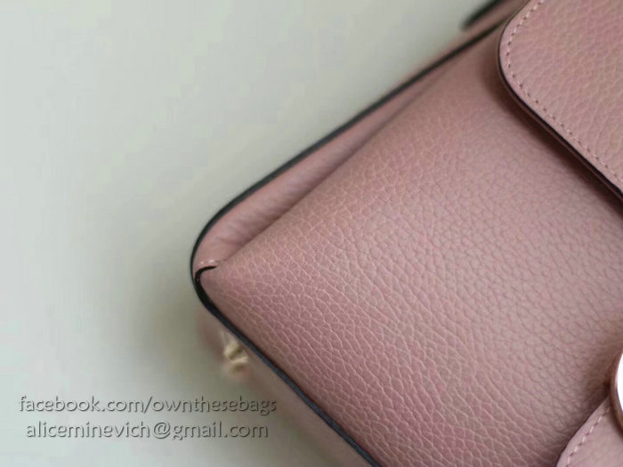 Gucci Interlocking GG Leather Crossbody Bag Pink 510302