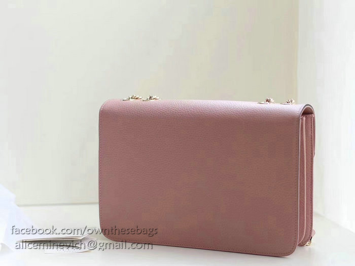 Gucci Interlocking GG Leather Crossbody Bag Pink 510303