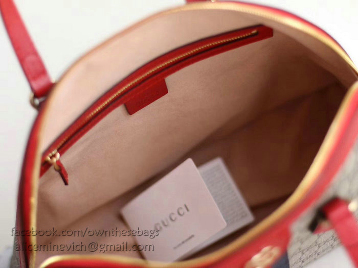 Gucci Ophidia GG Medium Top Handle Bag Red 524533