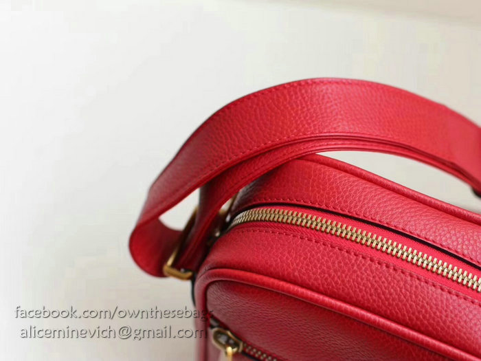 Gucci Print Messenger Bag Red 523591