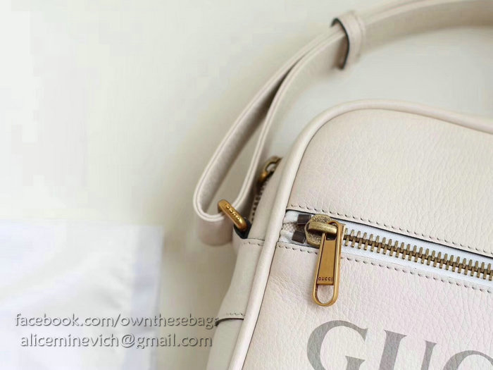 Gucci Print Messenger Bag White 523591