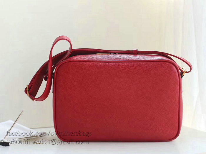 Gucci Print Shoulder Bag Red 523589