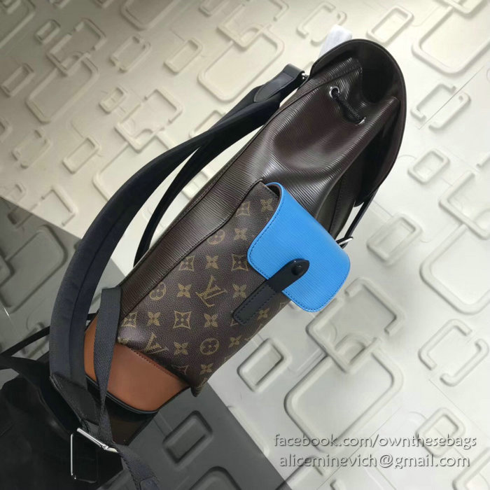 Louis Vuitton Canvas and Epi Christopher PM Black M41709