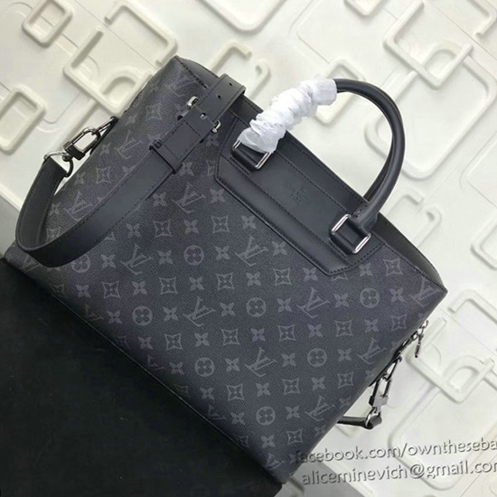 Louis Vuitton Monogram Eclipse Canvas Odyssey Briefcase M44222