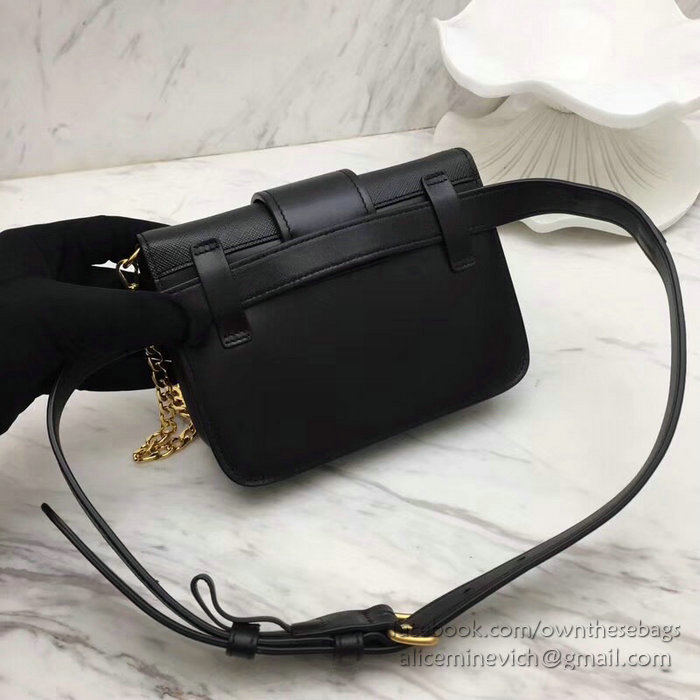 Prada Cahier Belt Bag Black 1BL004