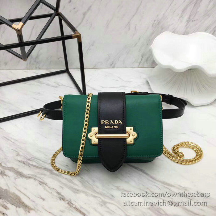 Prada Cahier Belt Bag Green 1BL004