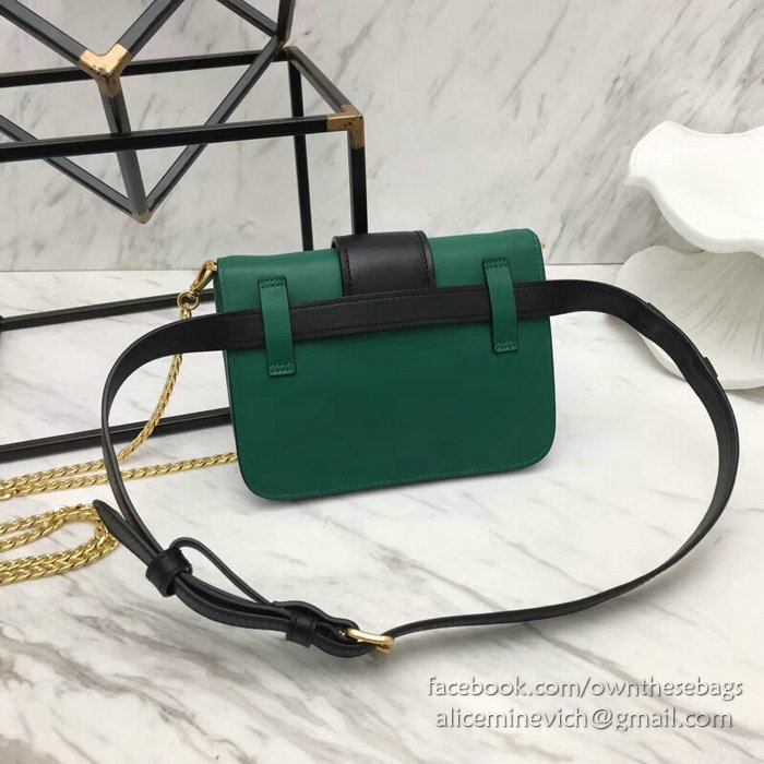 Prada Cahier Belt Bag Green 1BL004