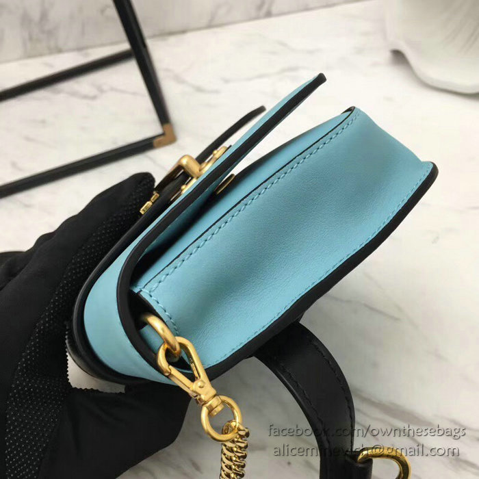 Prada Cahier Belt Bag Light Blue 1BL004