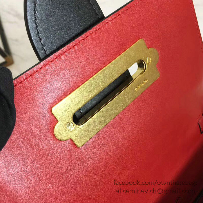 Prada Cahier Belt Bag Red and Black 1BL004