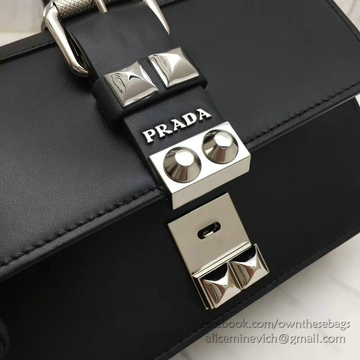 Prada Elektra Leather Bag Black 1BD121