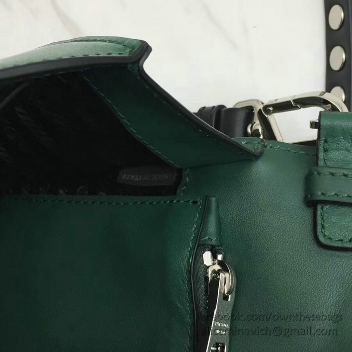 Prada Elektra Leather Bag Green 1BD121