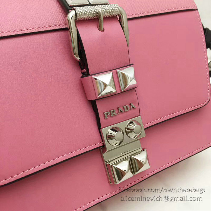 Prada Elektra Leather Bag Pink 1BD121