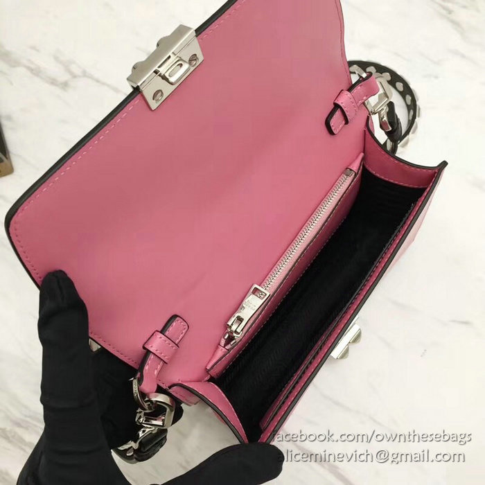 Prada Elektra Leather Bag Pink 1BD121