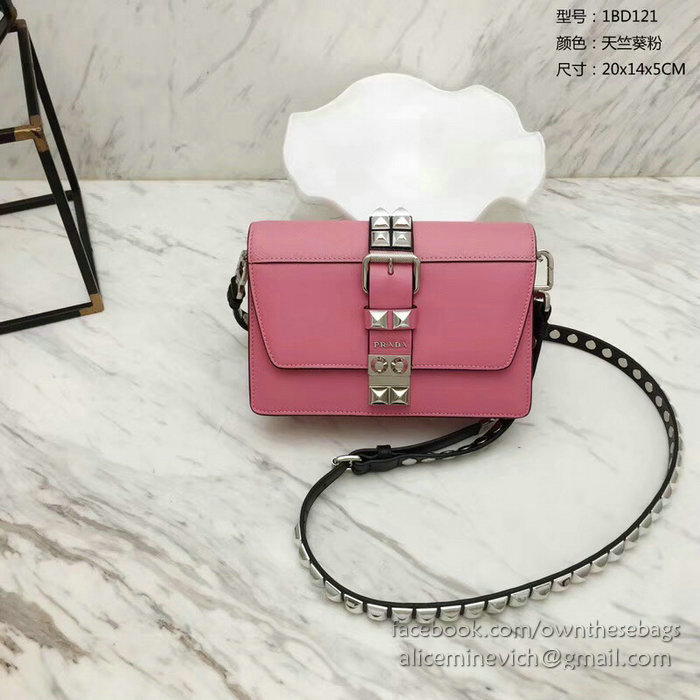 Prada Elektra Leather Bag Pink 1BD121