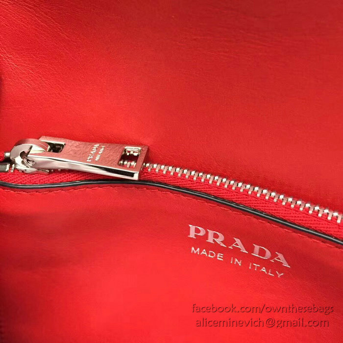 Prada Elektra Leather Bag Red 1BD121