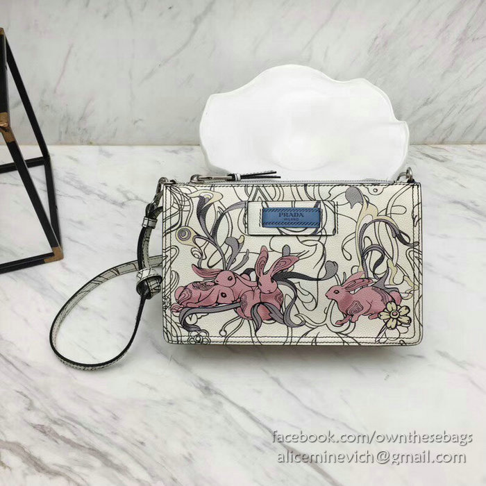 Prada Leather Clutch 1NE006