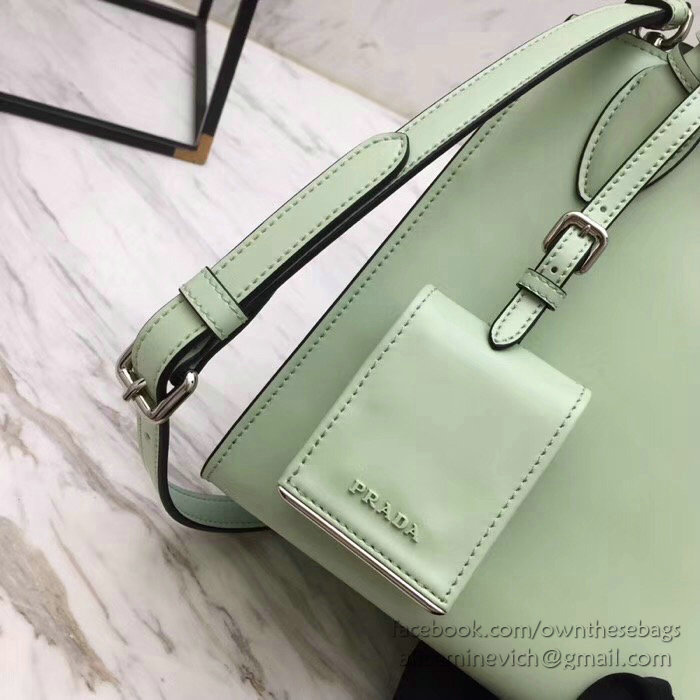 Prada Monochrome Calf Leather Bag Aqua 1BA156