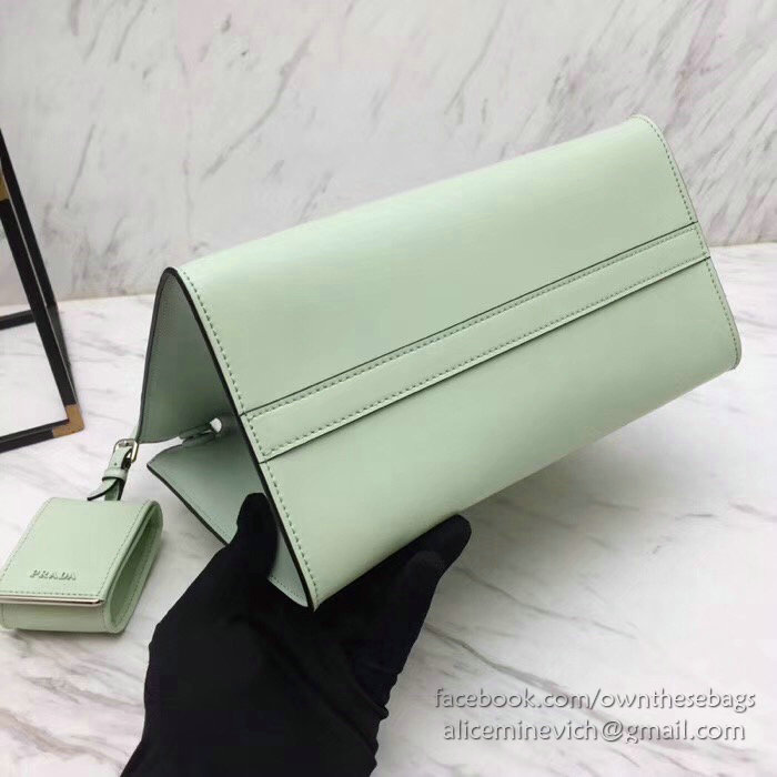 Prada Monochrome Calf Leather Bag Aqua 1BA156