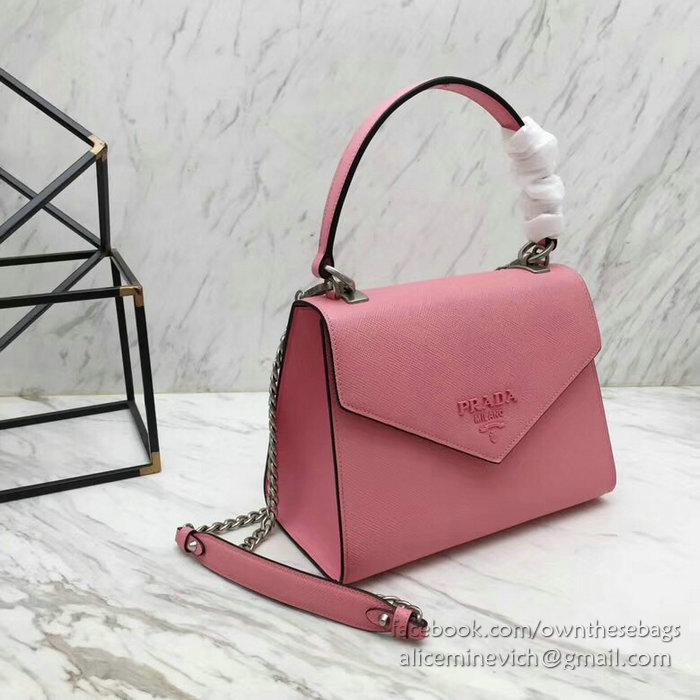 Prada Monochrome Saffiano Leather Bag Petal Pink 1BA126