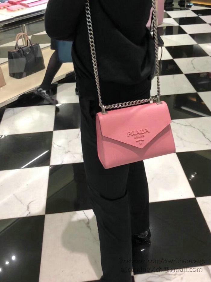 Prada Monochrome Saffiano Leather Bag Petal Pink 1BD127