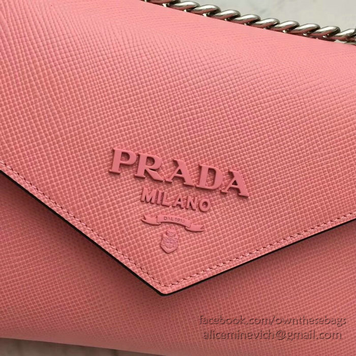 Prada Monochrome Saffiano Leather Bag Petal Pink 1BD127