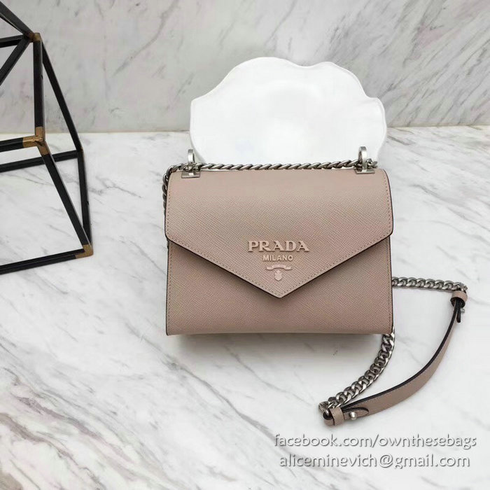 Prada Monochrome Saffiano Leather Bag Powder Pink 1BD127