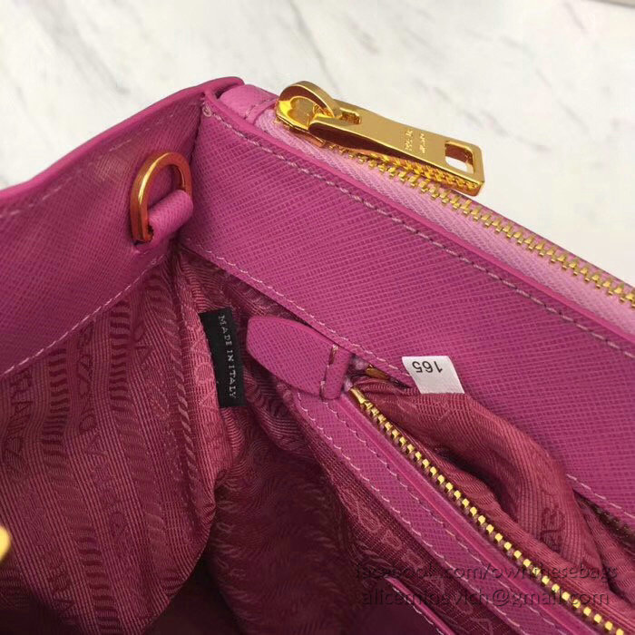 Prada Saffiano leather Galleria Bag Pink 1BA274