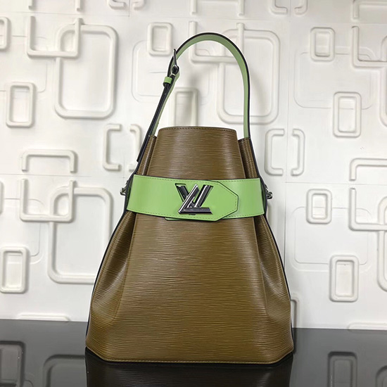 Louis Vuitton Epi Leather Bucket Bag Green M55188