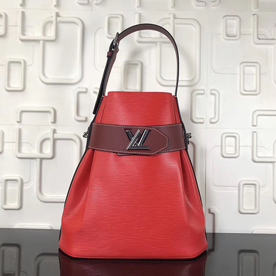 Louis Vuitton Epi Leather Bucket Bag Red M55188