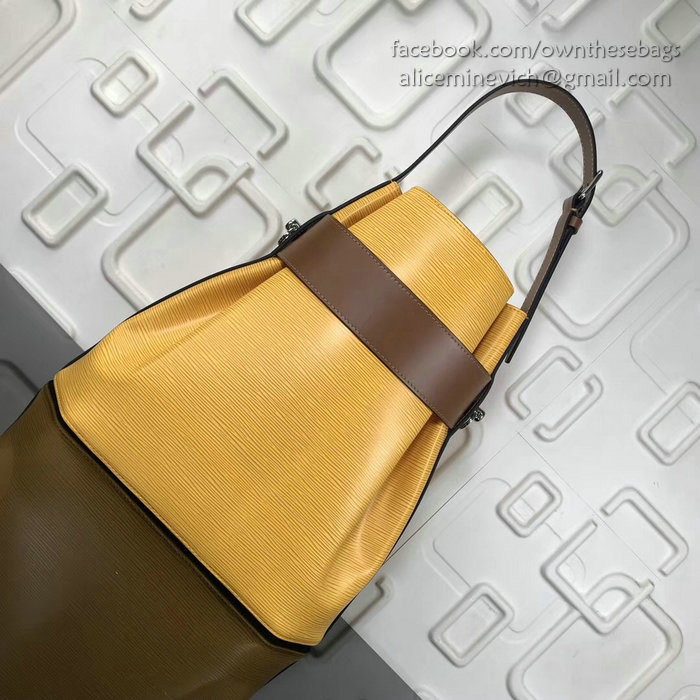 Louis Vuitton Epi Leather Bucket Bag Yellow M55188