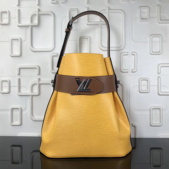 Louis Vuitton Epi Leather Bucket Bag Yellow M55188