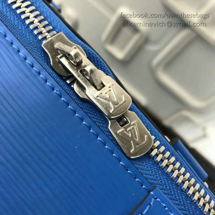 Louis Vuitton Epi Leather Keepall Bandouliere 50 Blue M52187