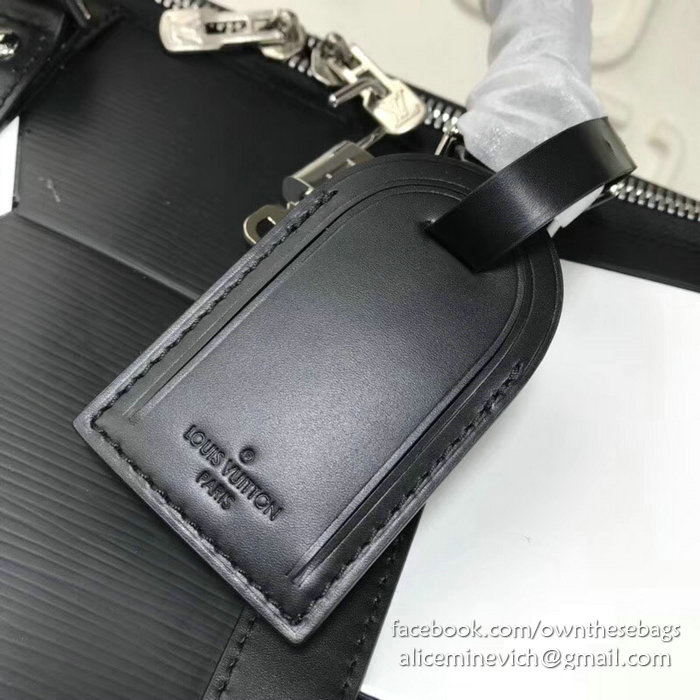 Louis Vuitton Epi Leather Keepall Bandouliere 50 Noir M52187