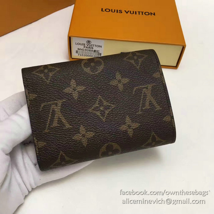 Louis Vuitton Monogram Canvas Victorine Wallet Burgundy M41938