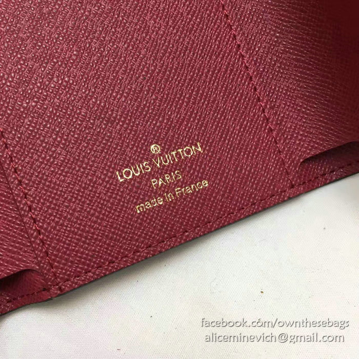 Louis Vuitton Monogram Canvas Victorine Wallet Burgundy M41938