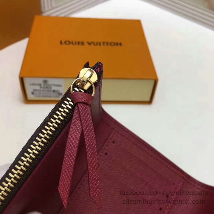 Louis Vuitton Monogram Canvas Victorine Wallet Burgundy M41938