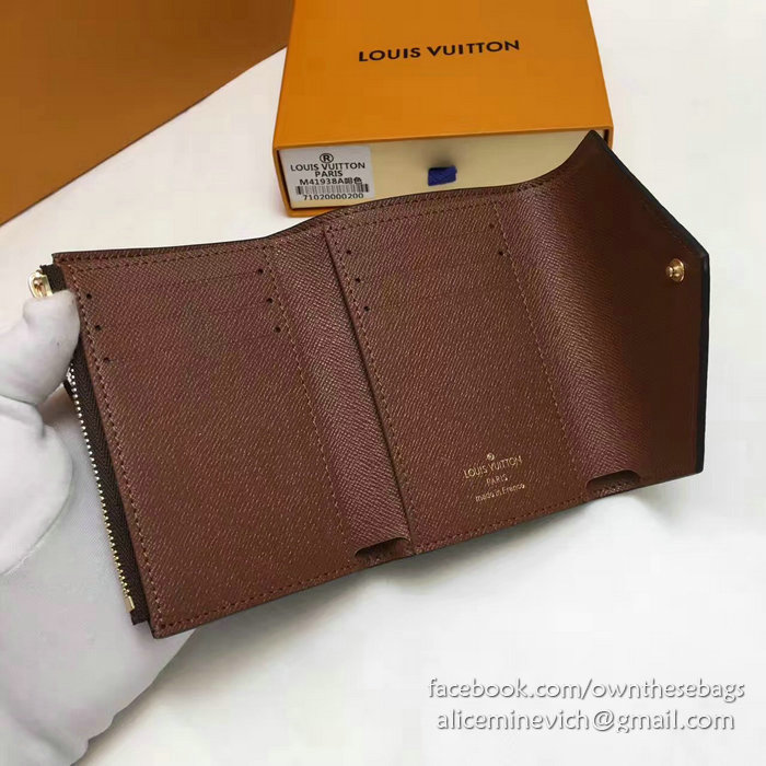 Louis Vuitton Monogram Canvas Victorine Wallet Coffee M41938