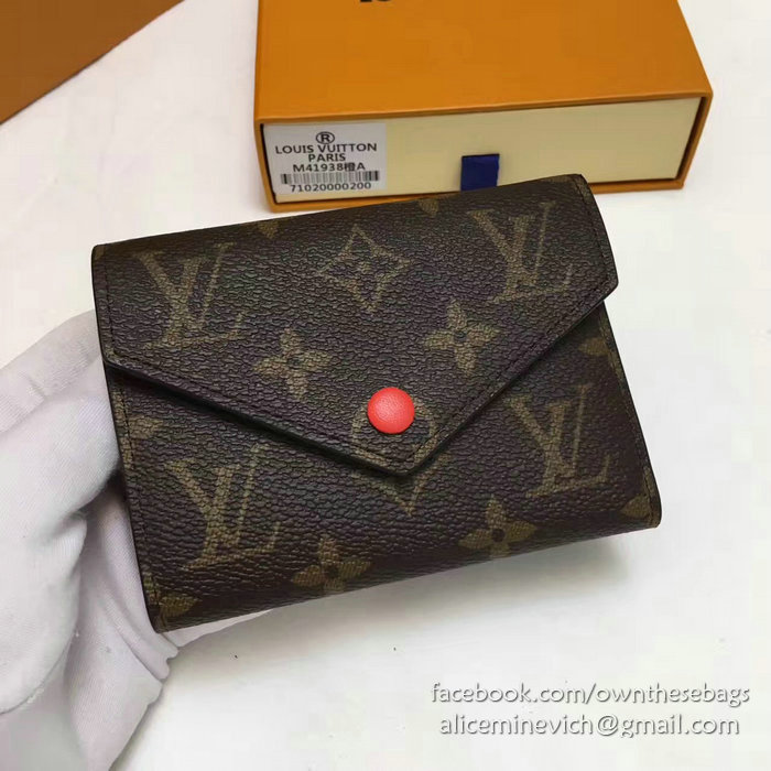 Louis Vuitton Monogram Canvas Victorine Wallet Orange M41938