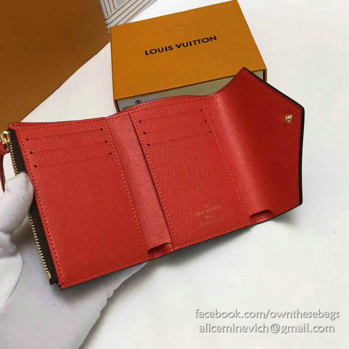 Louis Vuitton Monogram Canvas Victorine Wallet Orange M41938