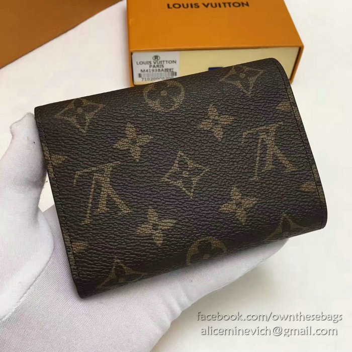 Louis Vuitton Monogram Canvas Victorine Wallet Peach M41938