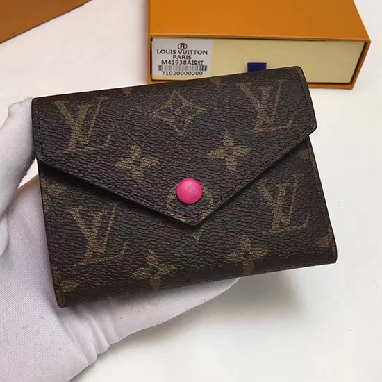 Louis Vuitton Monogram Canvas Victorine Wallet Peach M41938