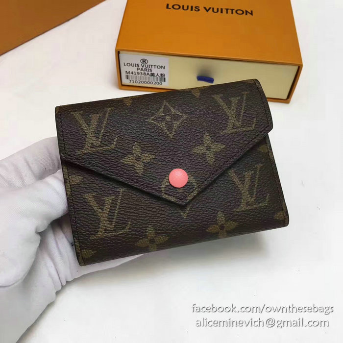 Louis Vuitton Monogram Canvas Victorine Wallet Pink M41938