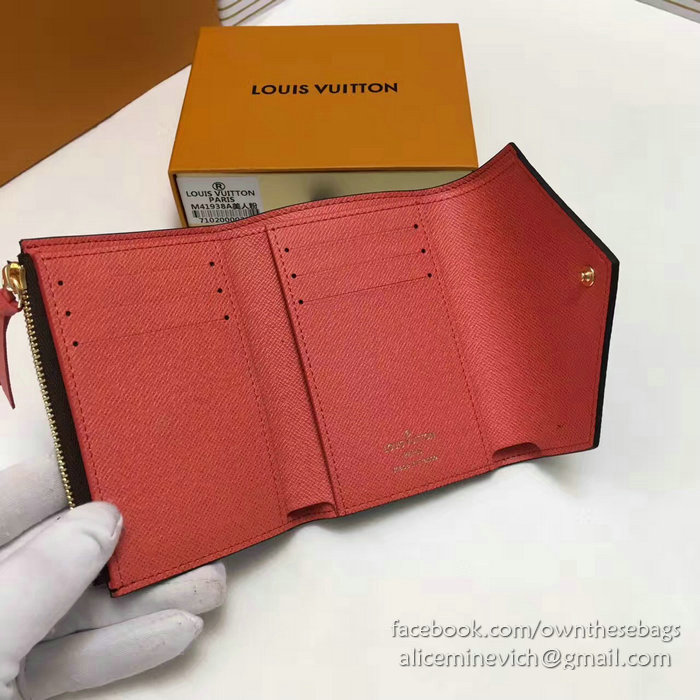 Louis Vuitton Monogram Canvas Victorine Wallet Pink M41938