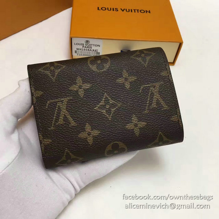 Louis Vuitton Monogram Canvas Victorine Wallet Red M41938