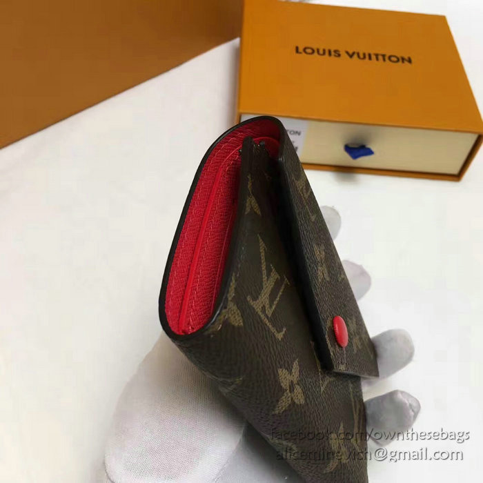 Louis Vuitton Monogram Canvas Victorine Wallet Red M41938