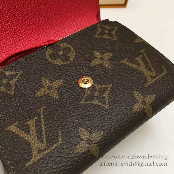 Louis Vuitton Monogram Canvas Victorine Wallet Red M41938