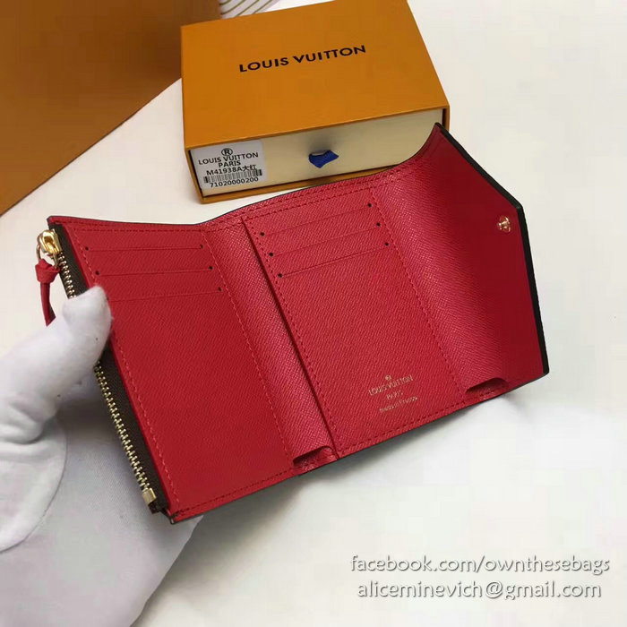 Louis Vuitton Monogram Canvas Victorine Wallet Red M41938