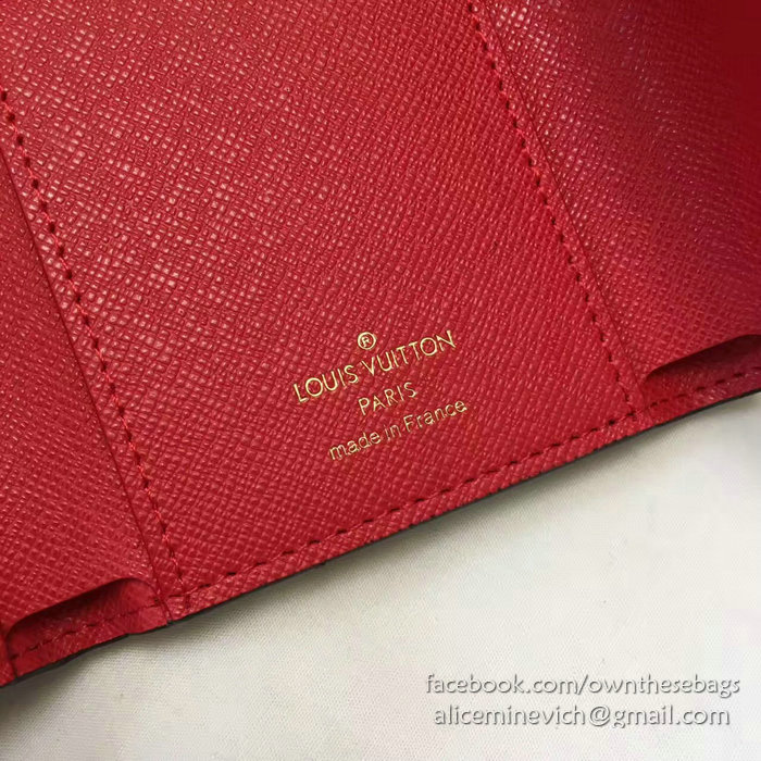 Louis Vuitton Monogram Canvas Victorine Wallet Red M41938