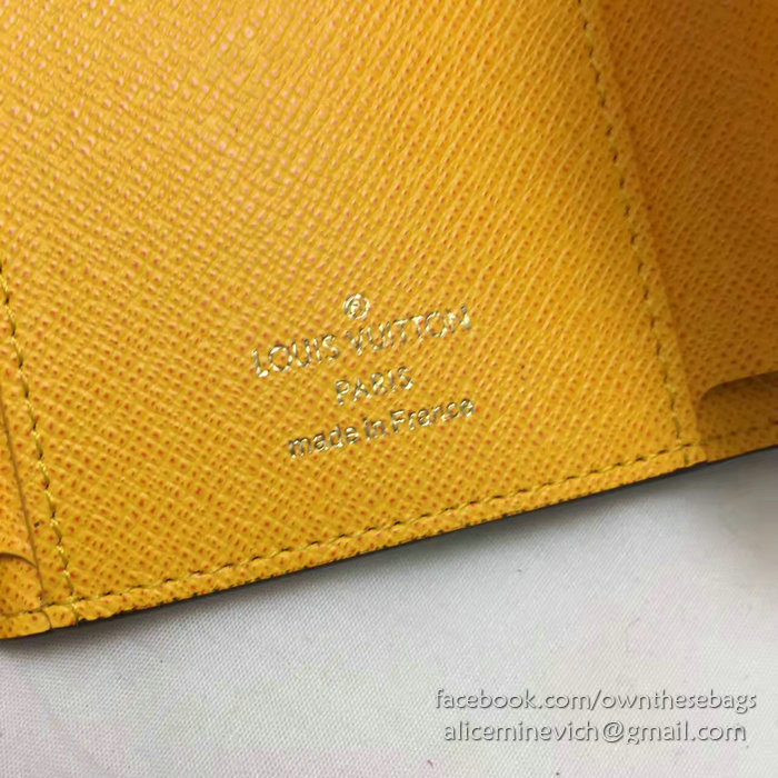 Louis Vuitton Monogram Canvas Victorine Wallet Yellow M41938